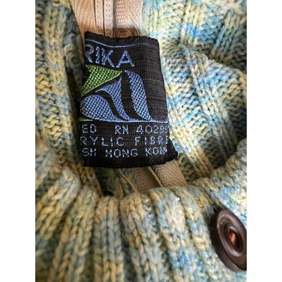 Vintage Erika Ribbed Knit Cardigan Pants Matching Set Lounge Made in Hong Kong S - Picture 7 of 7